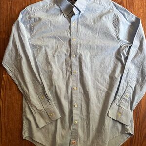 Vineyard Vines Light Blue SZ L Lacrosse Motif Slim Fit Murray Shirt RP$118